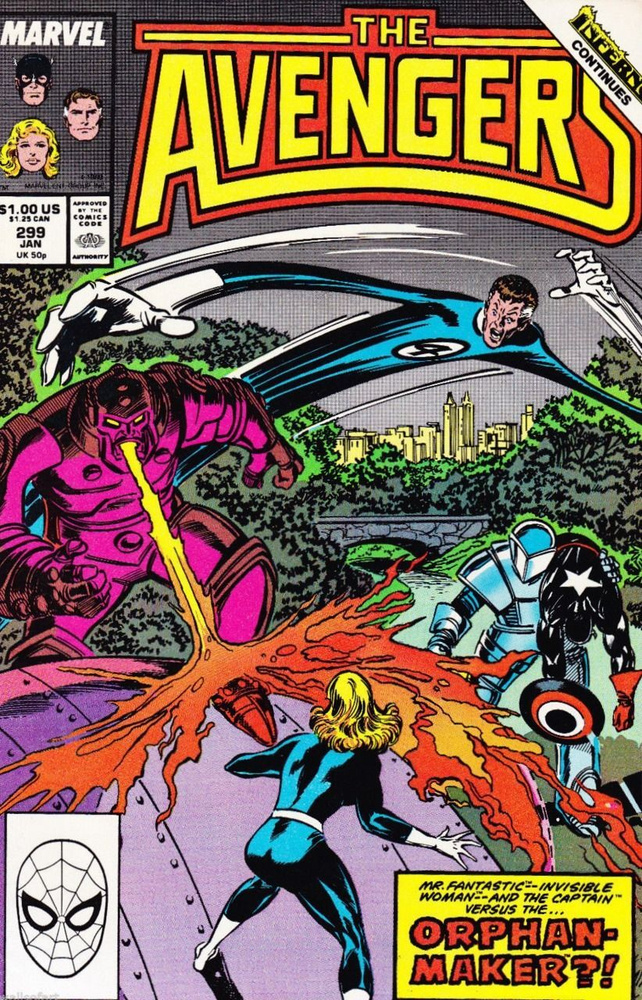 The Avengers #299, 1989. Оригинальный комикс на английском языке. #1