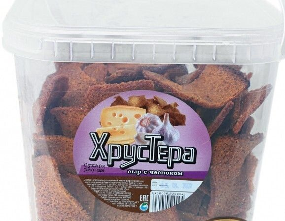 Гренки "Хрустера" сыр-чеснок 950 г. #1