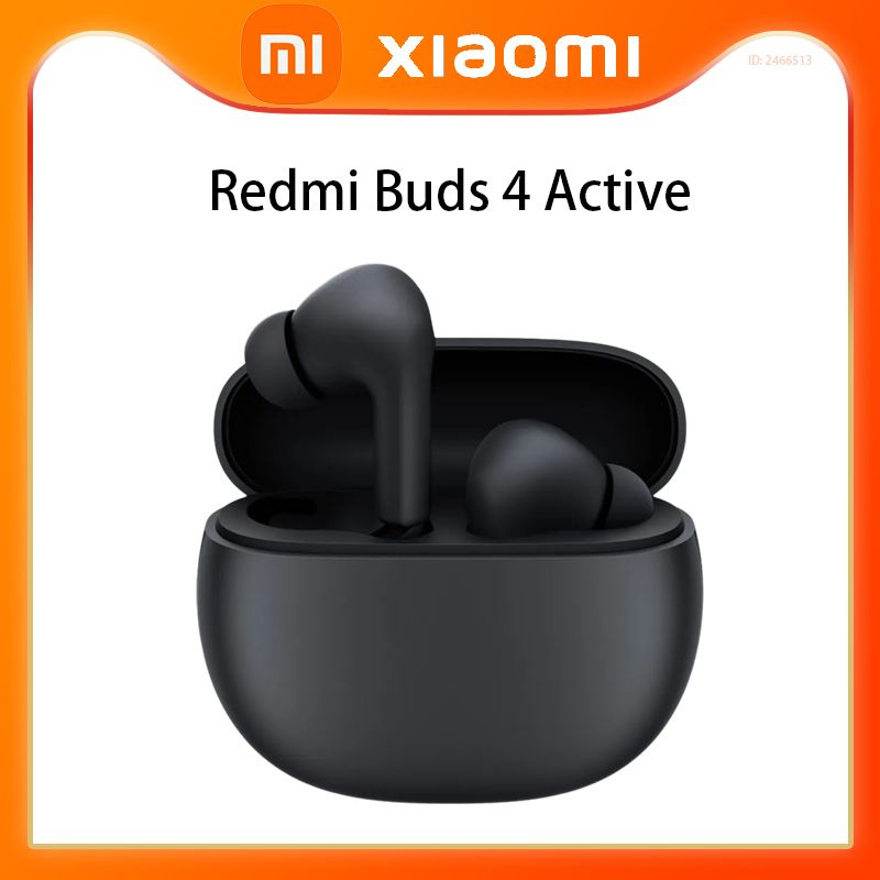 Xiaomi Наушники беспроводные с микрофоном Redmi Buds 4 Active, Bluetooth, USB Type-C, черный  #1