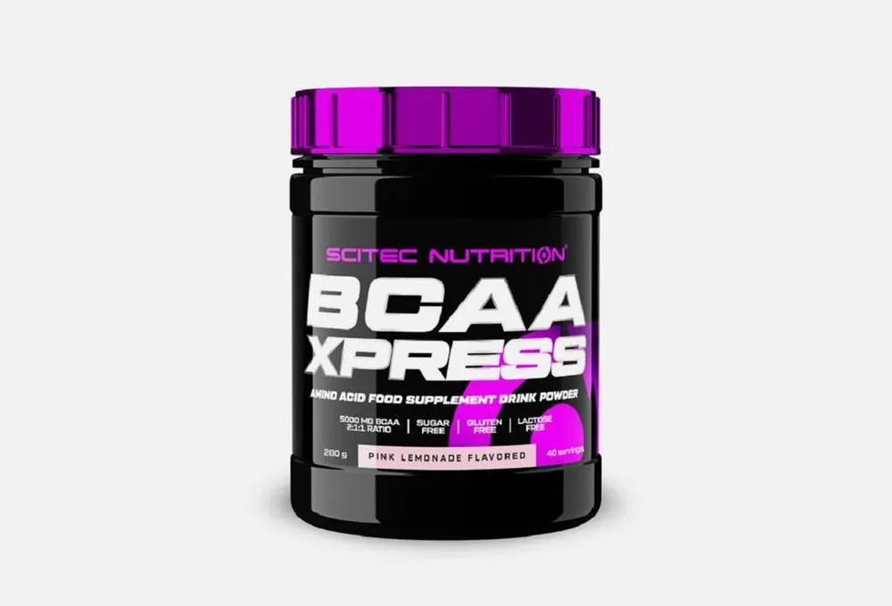 Аминокислоты ВСАА 2:1:1 Scitec Nutrition BCAA Xpress, 5000 мг в порции, порошок, 280 г, розовый лимонад #1