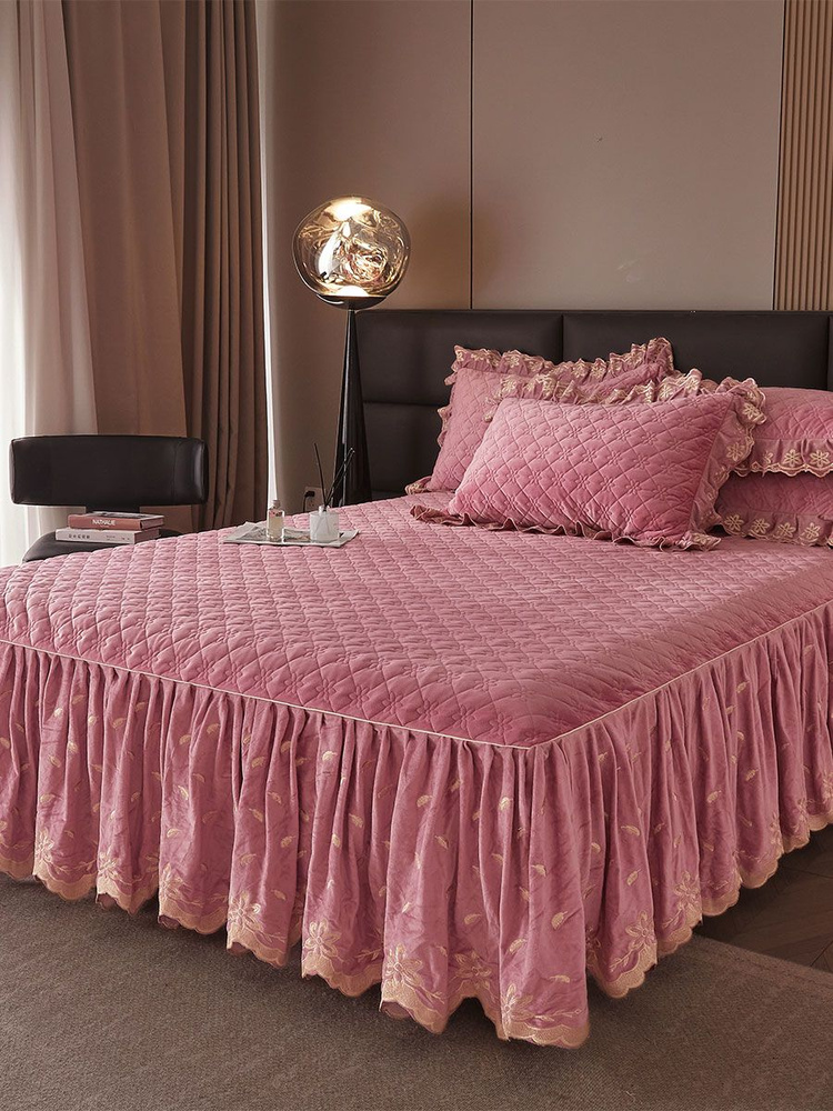 AiWinsure Покрывало с наволочками Velvet bedspreads, Вельбоа с размерами: 200 x 150 см  #1