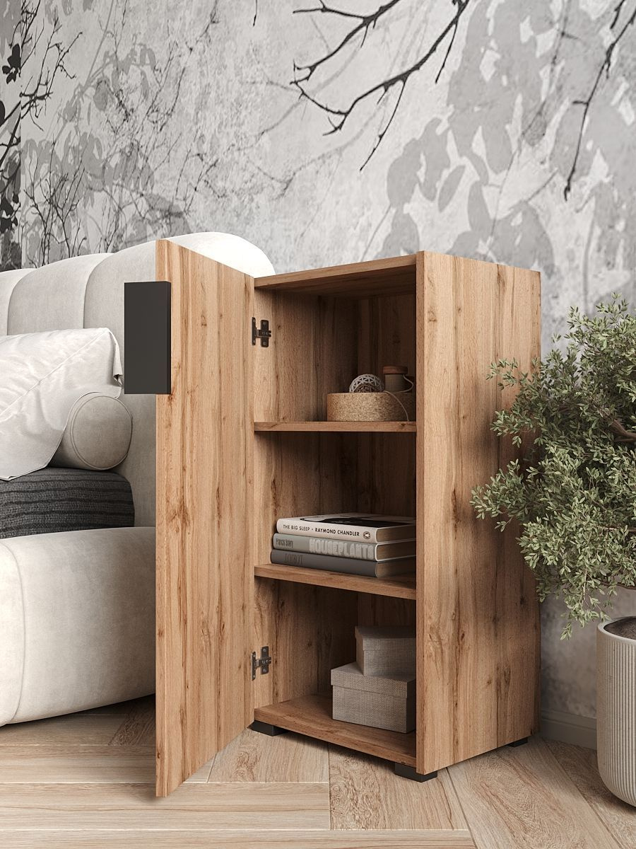 Этот функциональный и стильный предмет мебели предоставляет удобное хранение и помогает оптимизировать пространство. Мебель с закрытой тумбой и полкой недорогие по цене, современные, красивые, но интереснее чем комод.
