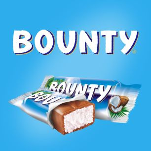 Конфеты шоколадные батончики Bounty Minis, 1 кг / Кокос, шоколад