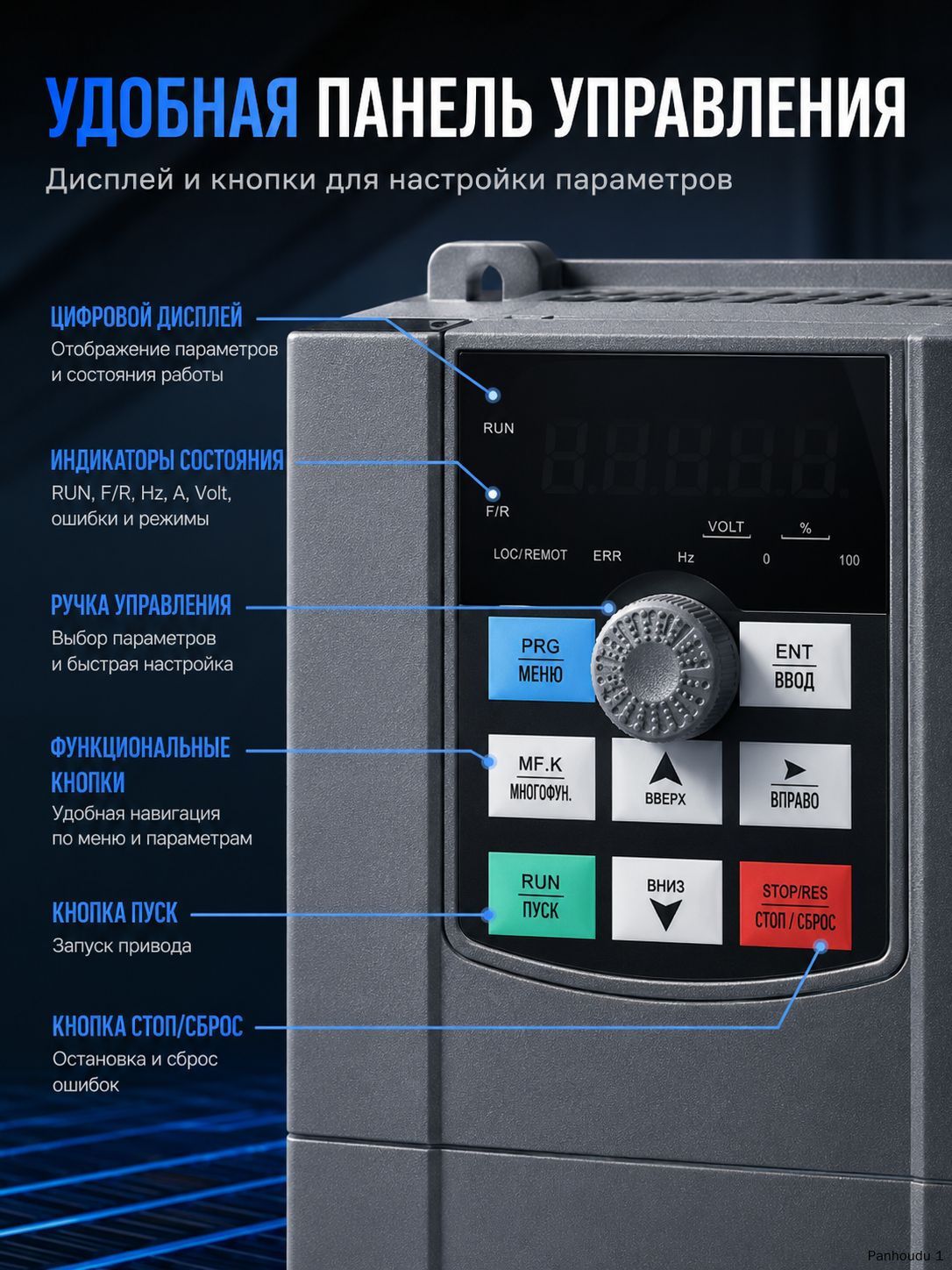 Солнечныйинвертордлянасоса5,5кВт380В,частотныйпреобразовательдляводяногонасосаивентилятора,3фазы