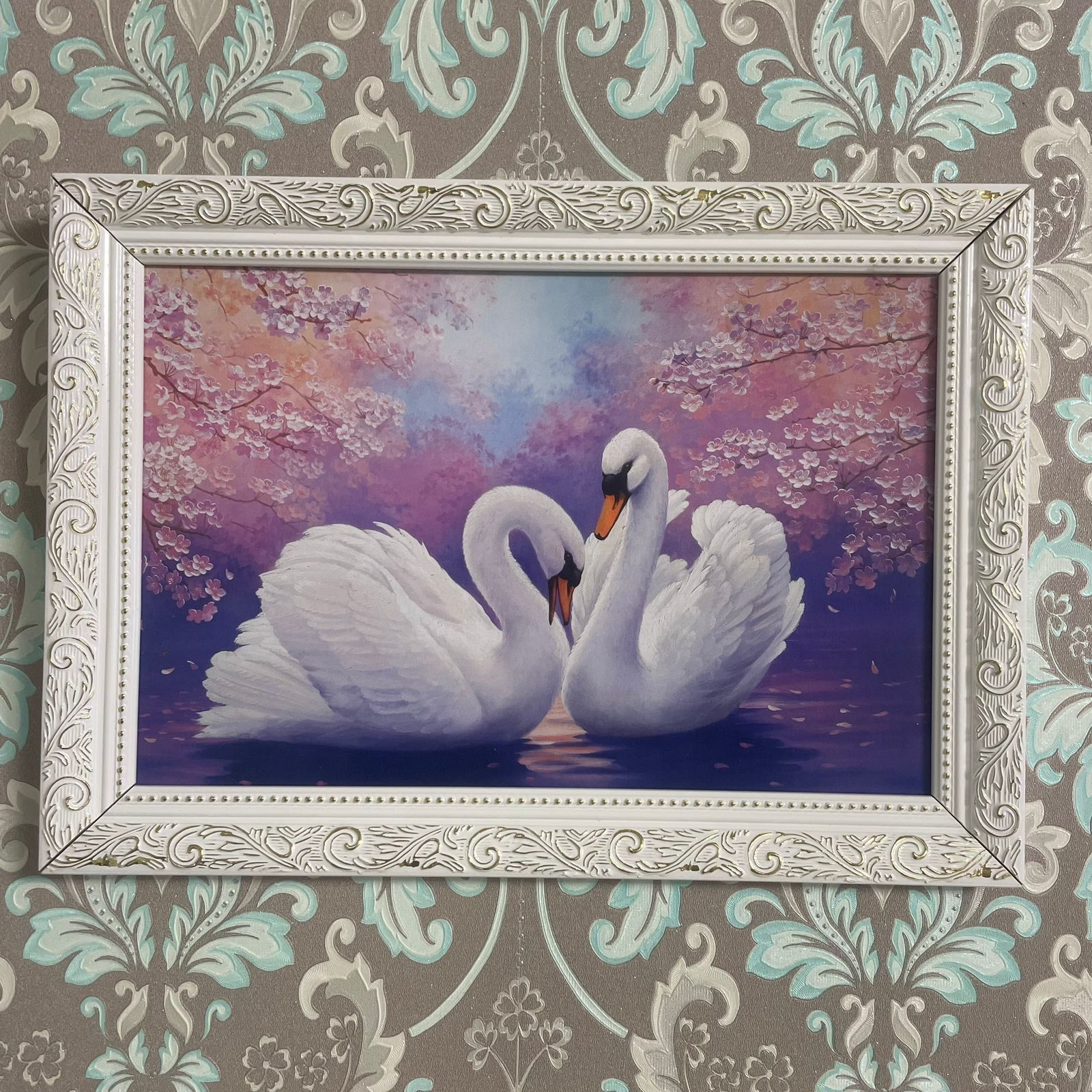 AlexArtКартина"ЛебедиЛюбовь",30х20см,20х30