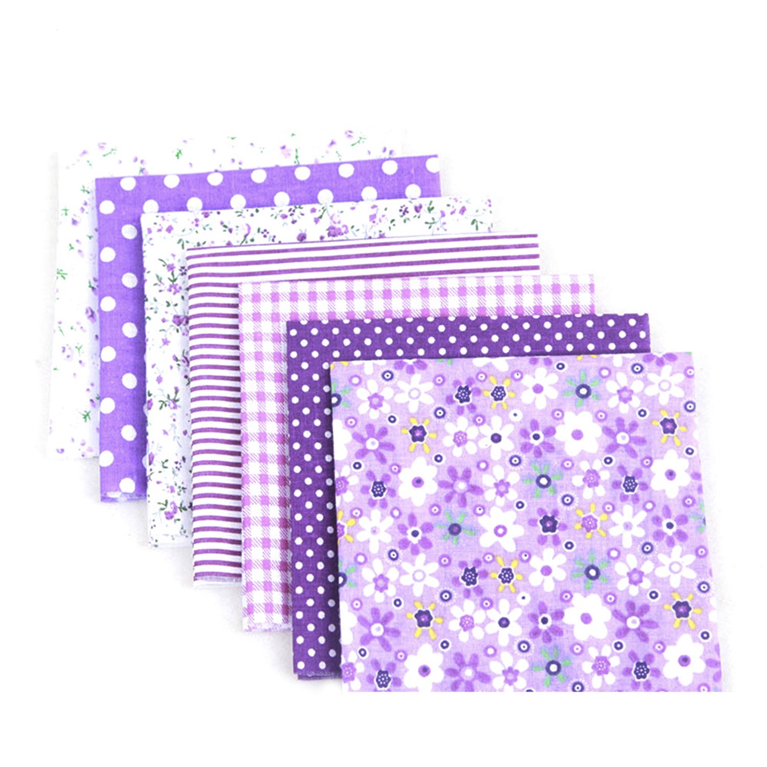 7шт./компл.DIYассортисцветочнымпринтомлоскутнаяхлопчатобумажнаяткань