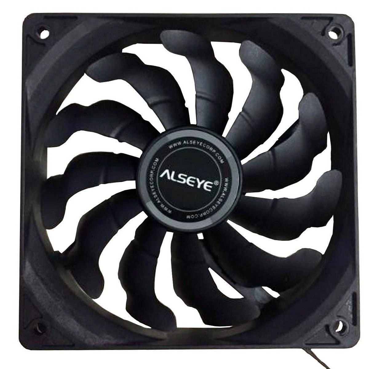 ВентиляторвкорпусALSEYES120-F,120mm,500-1700RPM,33.8dB,66CFM,4PinPWM,черный
