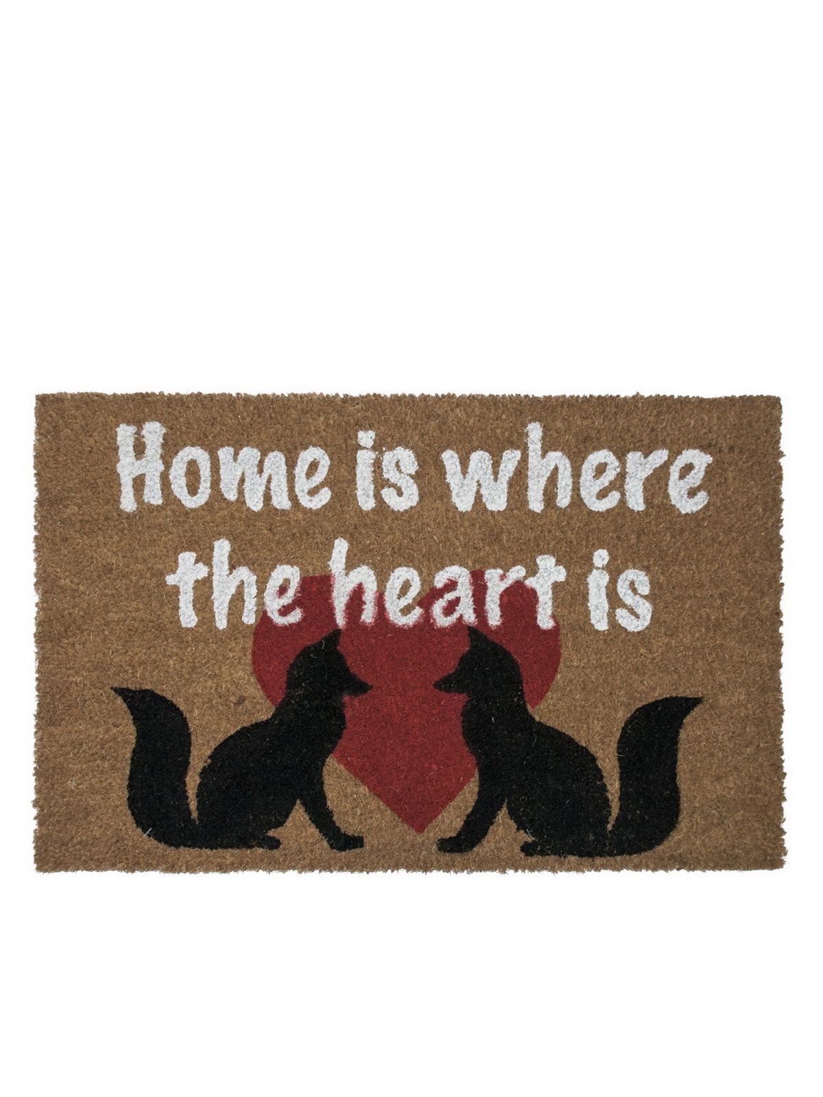 КоврикпридверныйизкокосовойкойрыBorghouse"Homeiswheretheheartis",размером60x40см