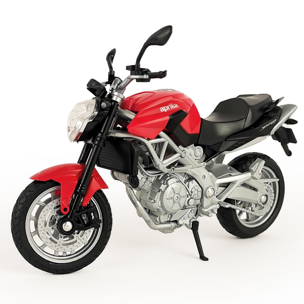 Мотоцикл WELLY 1:18 Aprilia Shiver 750 красный #1