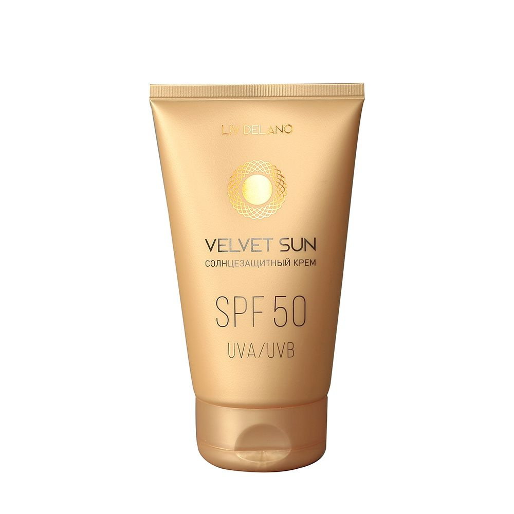 Солнцезащитный крем SPF 50 UVA/UVB c маслом кокоса Velvet Sun 150г LIV DELANO  #1