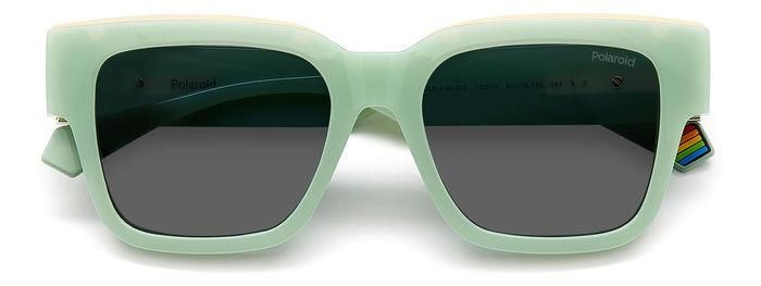 Мужские и женские солнцезащитные очки Polaroid PLD 6198/S/X 1ED M9, цвет: зеленый, цвет линзы: серый, #1
