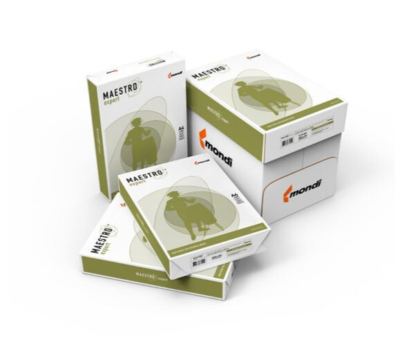Mondi Бумага офисная для принтера А4, 500 листов А класса, Maestro Expert - 5 упаковок  #1