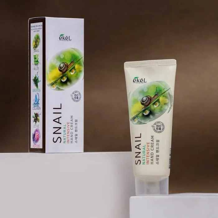 Ekel Крем для рук интенсивный с муцином улитки - Snail natural intensive hand cream, 100мл  #1