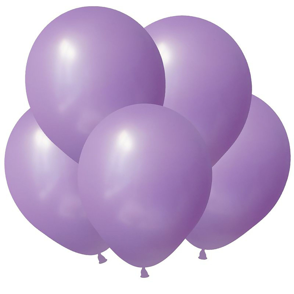 Воздушные шары 100 шт. / Сиреневый, Пастель / 12,5 см #1