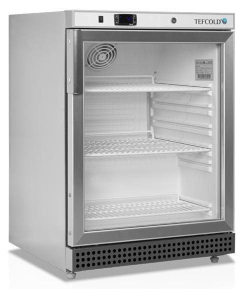 Шкаф холодильный со стеклом TEFCOLD UR200SG нержавеющий #1