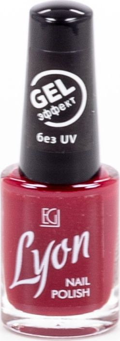 Lyon / Лион Лак для ногтей GEL эффект тон 82 красно-коричневый, 6мл / покрытие для маникюра и педикюра #1