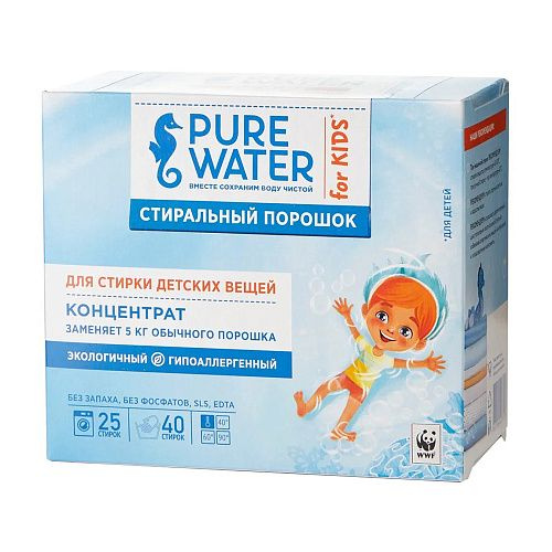 Pure Water Стиральный порошок для детского белья, 800 г #1