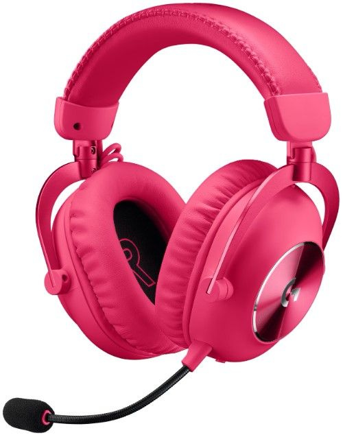 Игровая гарнитура Logitech G PRO X 2 LIGHTSPEED, розовая, наушники накладные с микрофоном, шумоподавляющие #1