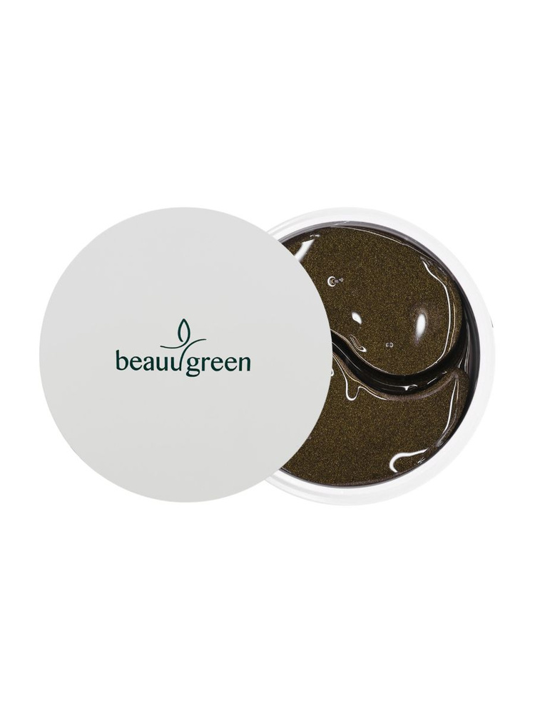 Гидрогелевые лифтинг патчи с морским огурцом BeauuGreen Sea Cucumber&Black Hydrogel Eye Patch  #1