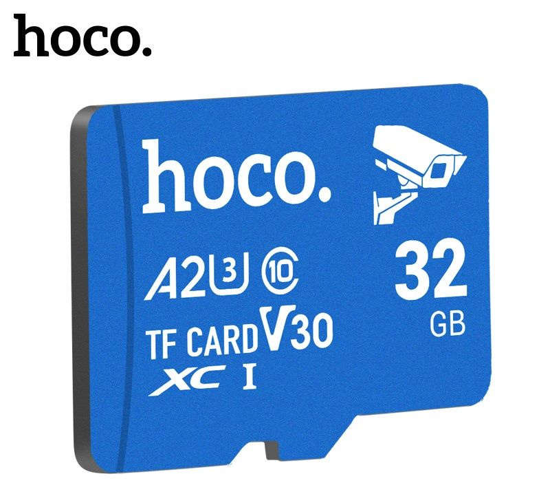 Карта памяти для видеонаблюдения HOCO MicroSDXC 32 ГБ, A2 TF CARD V30 class 10  #1
