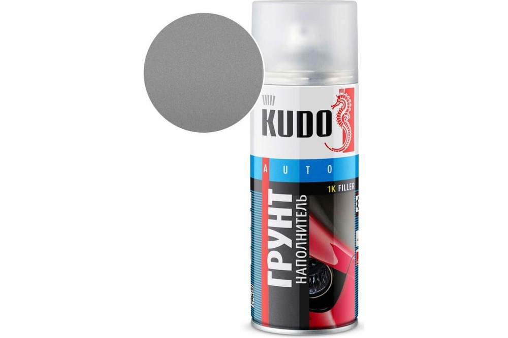 Грунт-наполнитель KUDO 1К акриловый серый 520 мл #1