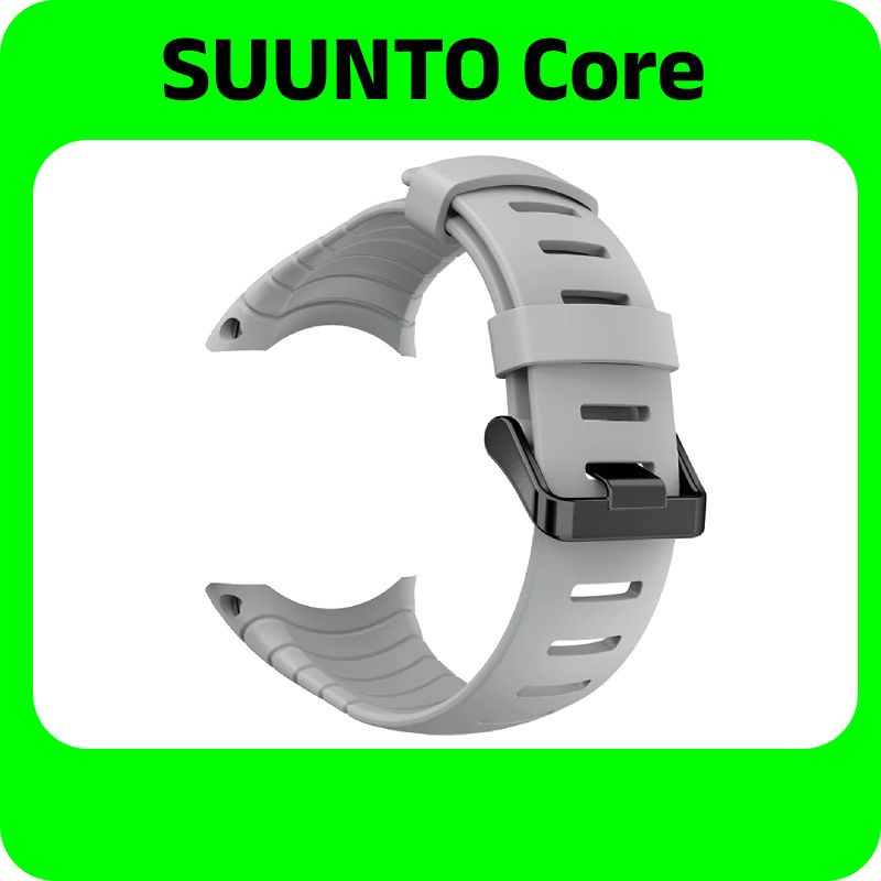 Ремешок для SUUNTO CORE силиконовый СВЕТЛО-СЕРЫЙ + винты + отвертки  #1