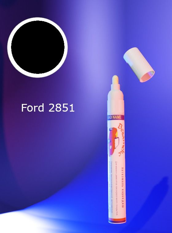 Вегатекс Средство для ремонта царапин, цвет: черный, 12 мл, для автомобилей Ford, 1 шт.  #1