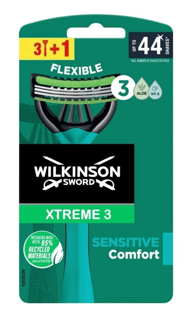 Одноразовый бритвенный станок Wilkinson Sword Xtreme 3 Sensitive, 4 шт. #1