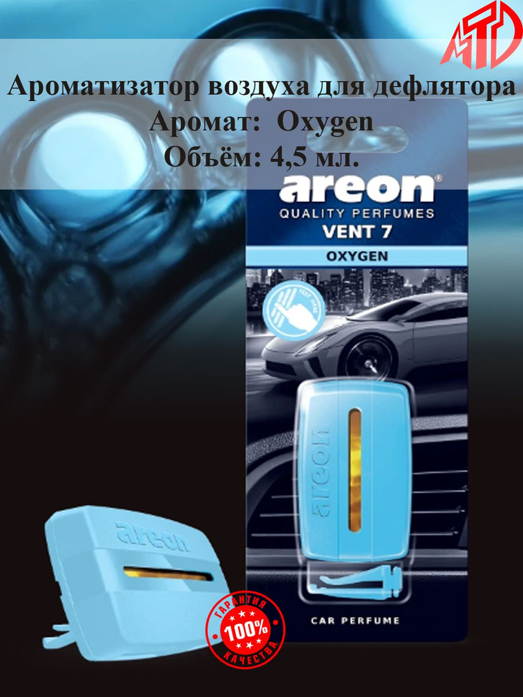 Areon Ароматизатор автомобильный, OXYGEN, 4,5 мл #1