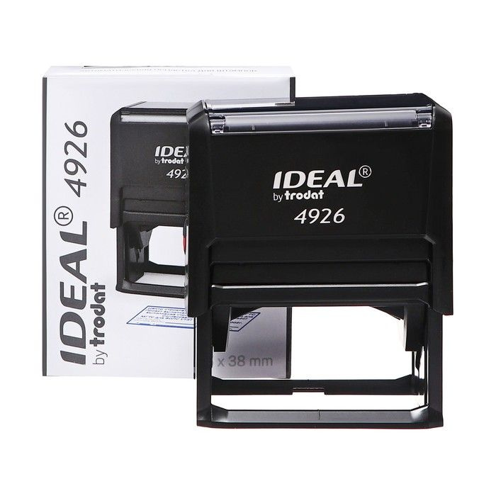 Оснастка для штампа автоматическая Trodat IDEAL 4926, 75 x 38 мм, корпус чёрный  #1