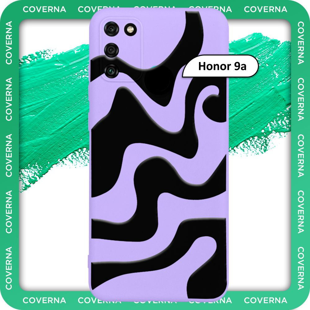 Чехол силиконовый с узором волна на Honor 9a, для Хонор 9а #1