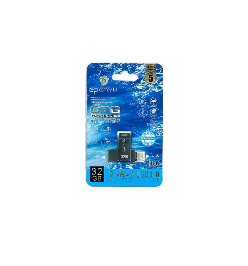 USB-флеш-накопитель OTG 32 ГБ, темно-серый #1