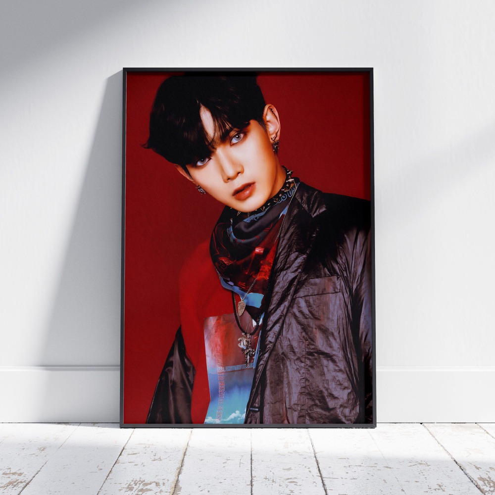 Плакат на стену для интерьера ATEEZ (Есан - Yeosang 11) - Постер по K-POP музыке формата A3 (30x42 см) #1