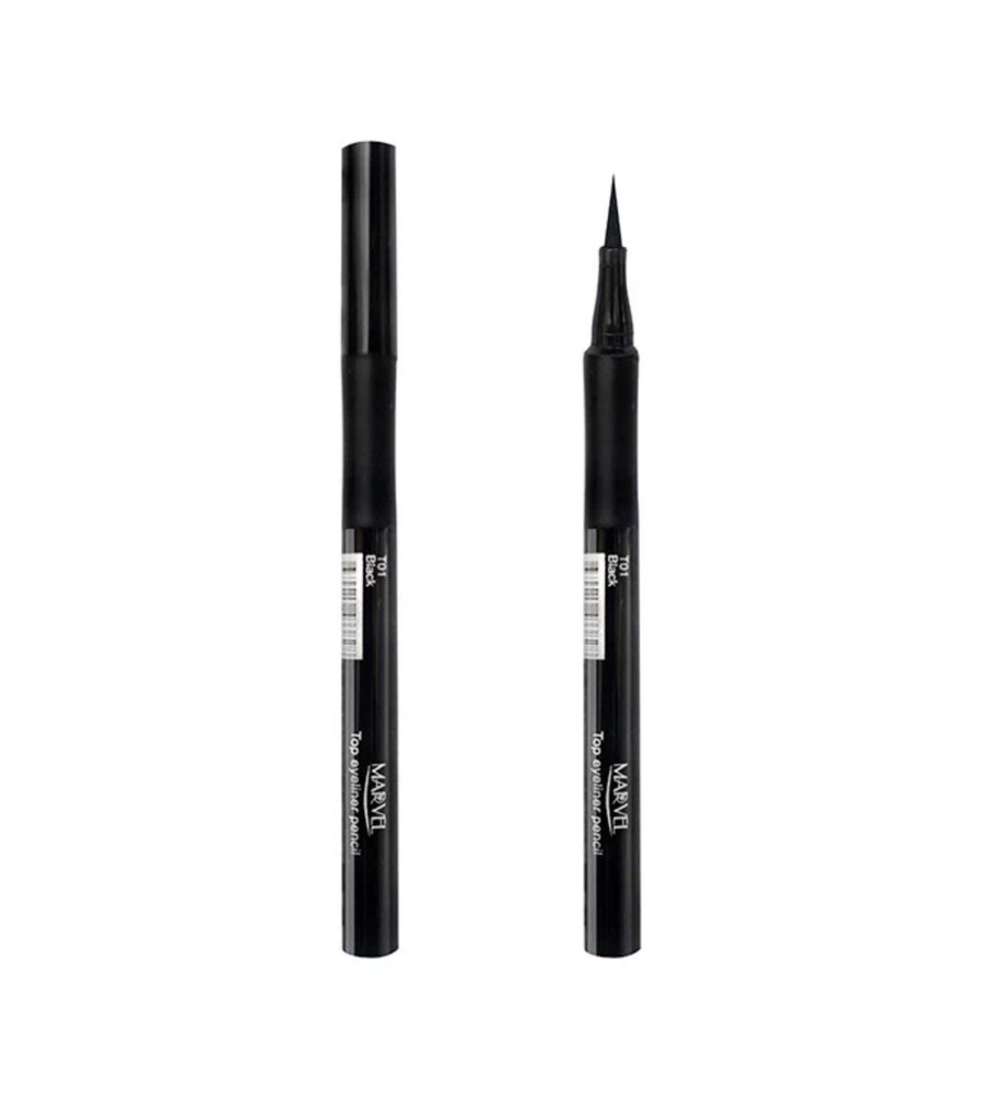 Марвел Косметикс / Marvel Cosmetics - Подводка-фломастер для глаз T01 Black  #1