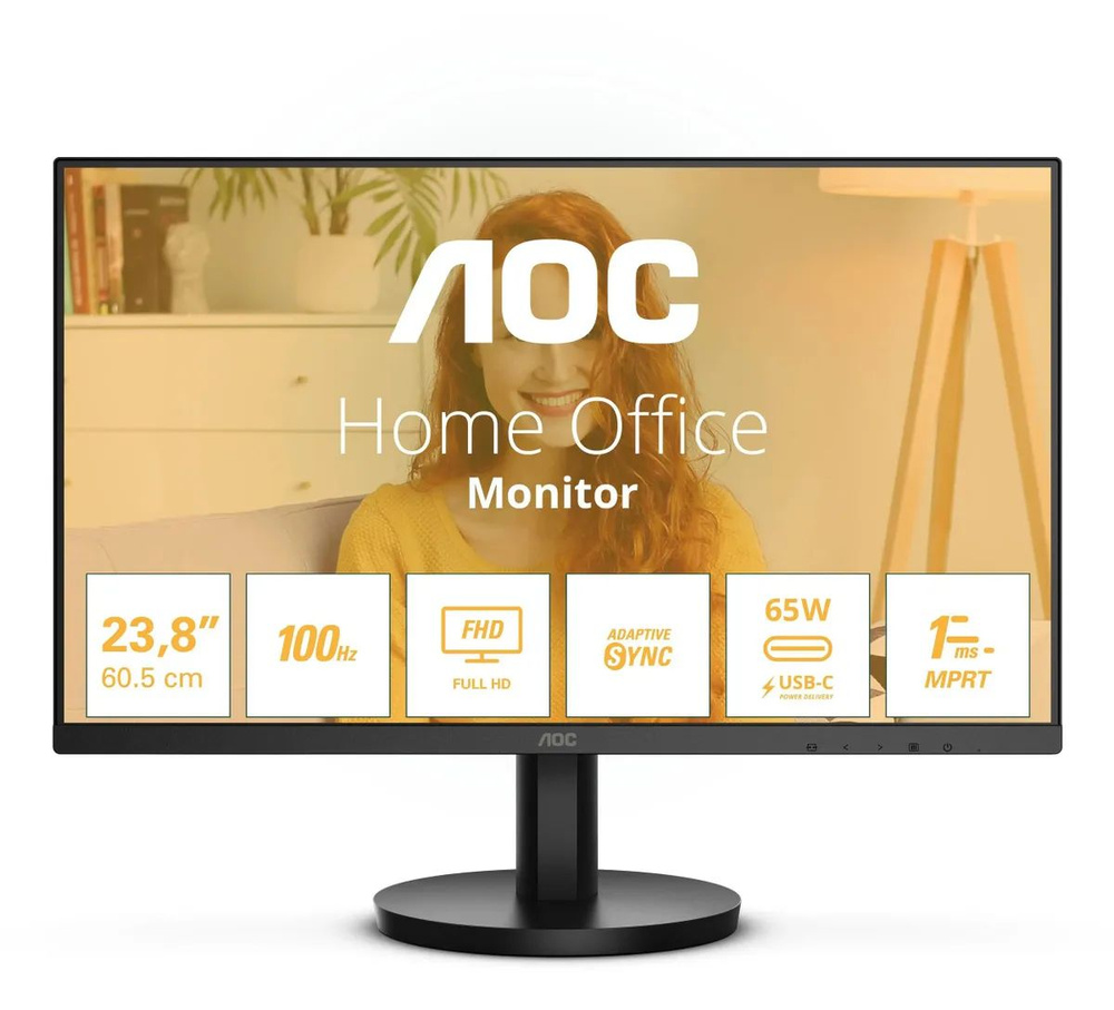 AOC 24" Монитор 24B3CA2, черный #1