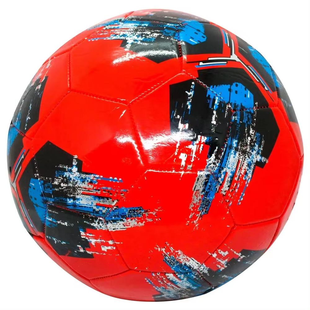 Футбольный мяч, 5 размер, красный #1