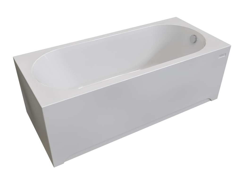 Акриловая ванна Радомир Виктория лайт 160х70 на металлическом каркасе и с фронтальной панелью и сливом-переливом #1