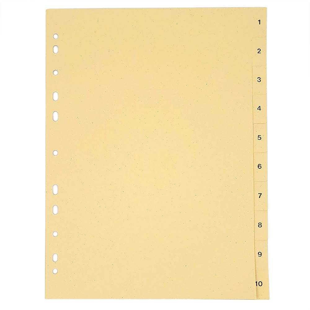 QUANTUS Разделитель для папки A4 (21 × 29.7 см), 1 шт., сортировка: По числам  #1
