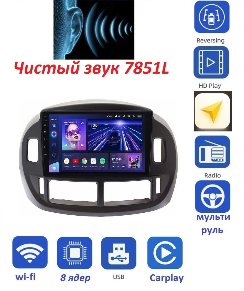 ToysCC3 Original Toyota Estima 2000 - 2005 2+32 ГБ Android 13 WI-FI Блютус Радио Видео Громкая связь #1