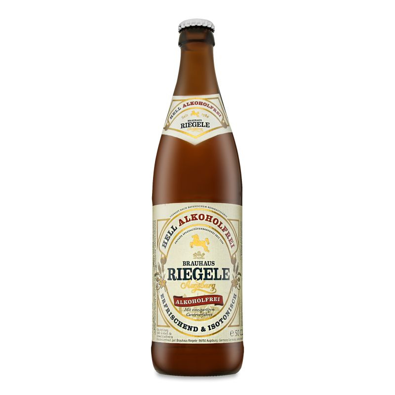Пиво Ригеле Хель Безалкогольное / Riegele Hell Alkoholfrei , 4 шт по 0.5л  #1