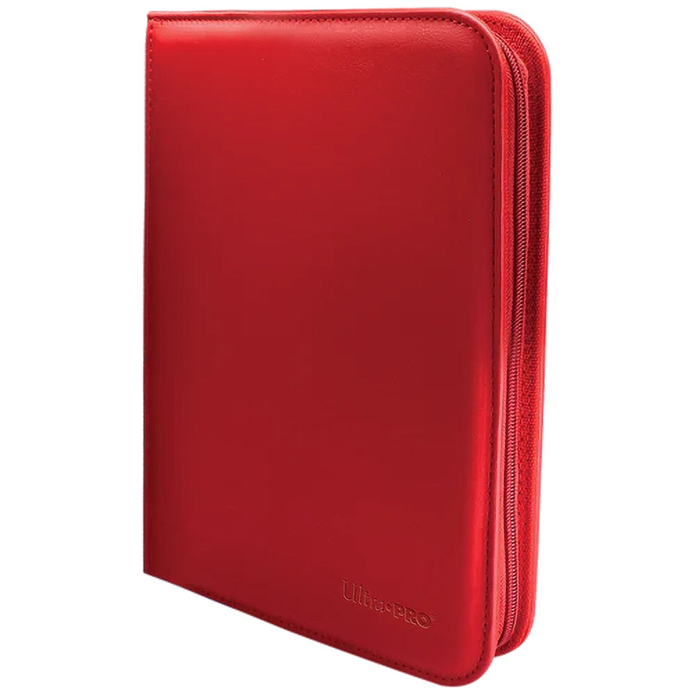 Альбом для карт Ultra Pro Vivid 4-Pocket Zippered PRO-Binder с 20 листами 2х2 Red  #1