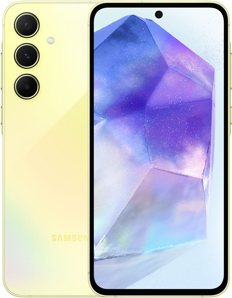 Samsung Смартфон A556E Galaxy A55 8/256 ГБ, желтый #1