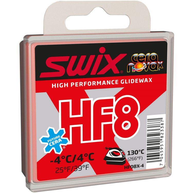 ПАРАФИН SWIX HF8X Red +4C/-4C 40 гр, #1