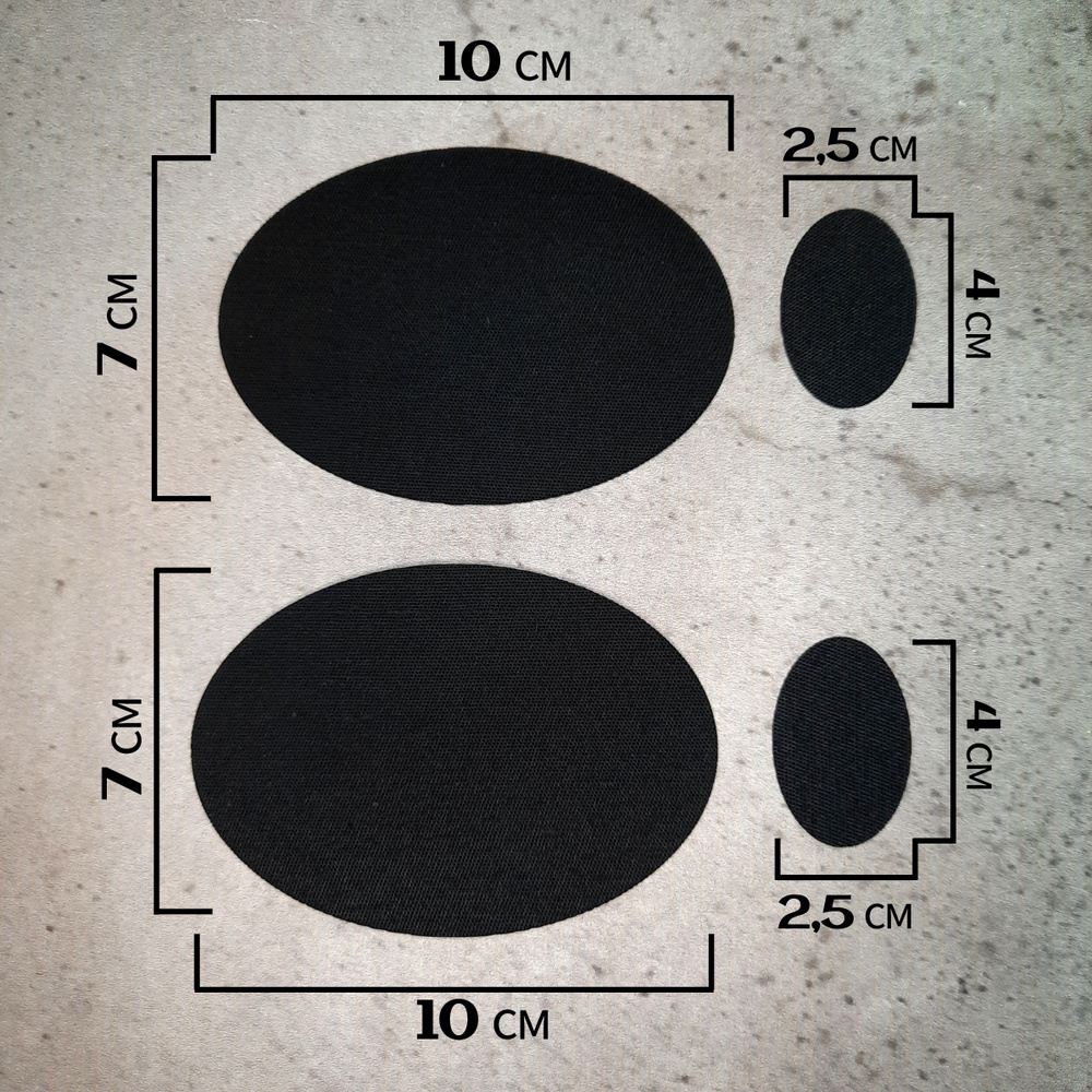 Термоаппликация, заплатка для ремонта одежды, тканевая основа, цвет черный.  #1