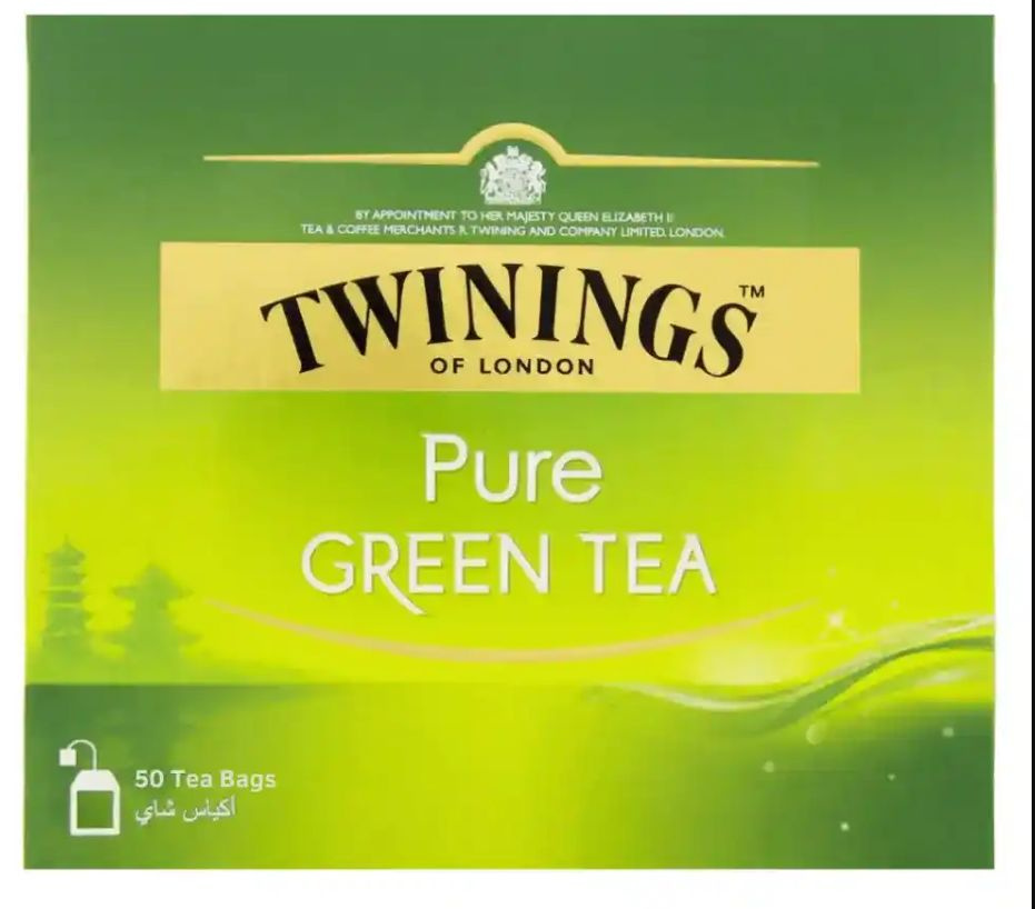 Зеленый чай Twinings Pure Green Tea 50 пакетиков #1
