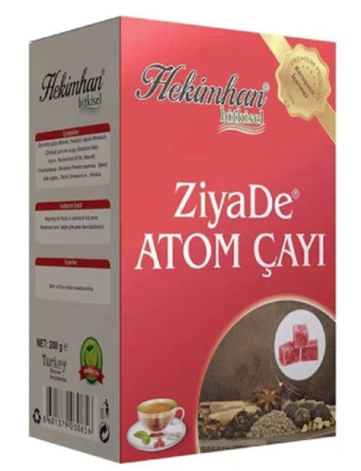 Чай растворимый Hekimhan / Атом чай (прополис, куркума, имбирь) прессованный в кубиках 170гр (ATOM CAYI) #1