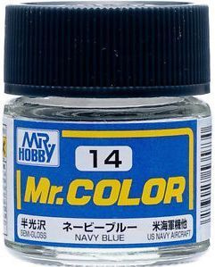 Mr.Color Краска эмалевая цвет Тёмно-синий (US Navy Aircraft) полуматовый, 10мл  #1