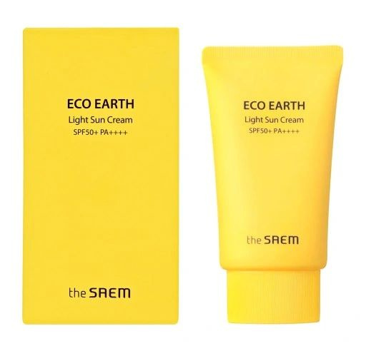 the SAEM Eco Earth Power Light Sun Cream SPF50+ Крем солнцезащитный #1