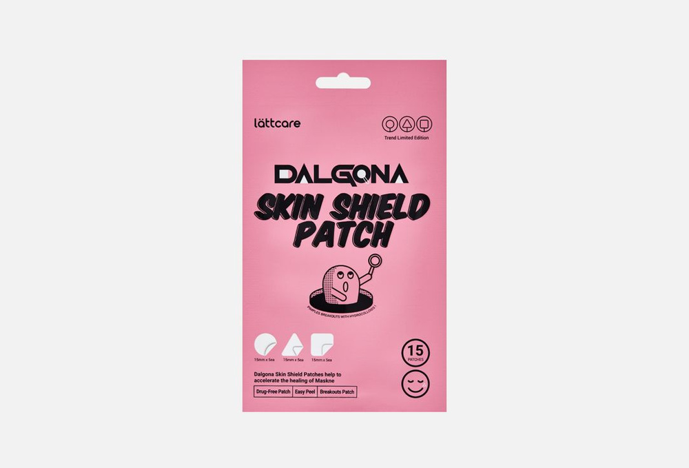 Lattcare Патчи точечные от воспалений Dalgona Skin Shield Patch, 15 шт. #1