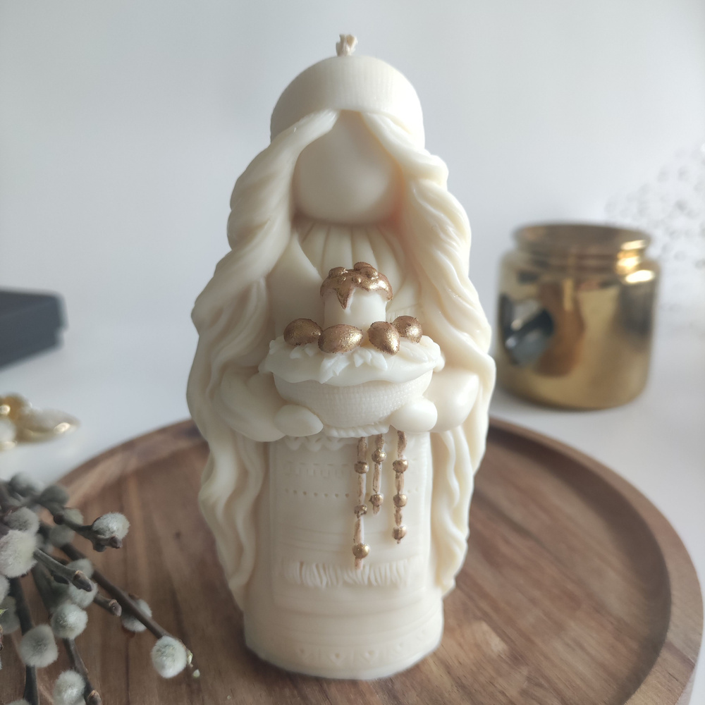 Свеча Берегиня Пасха, свеча пасхальная, статуэтка берегиня Пасха  #1